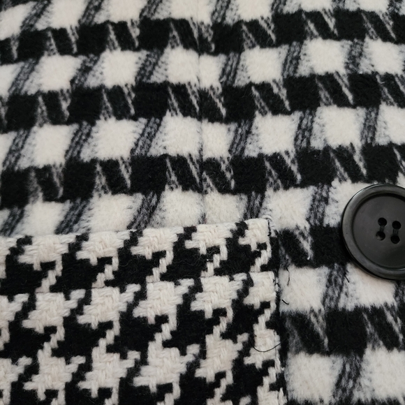 Flying Tomato Black And White Houndstooth Coat Size S But Fits XS - Picture 3 of 11